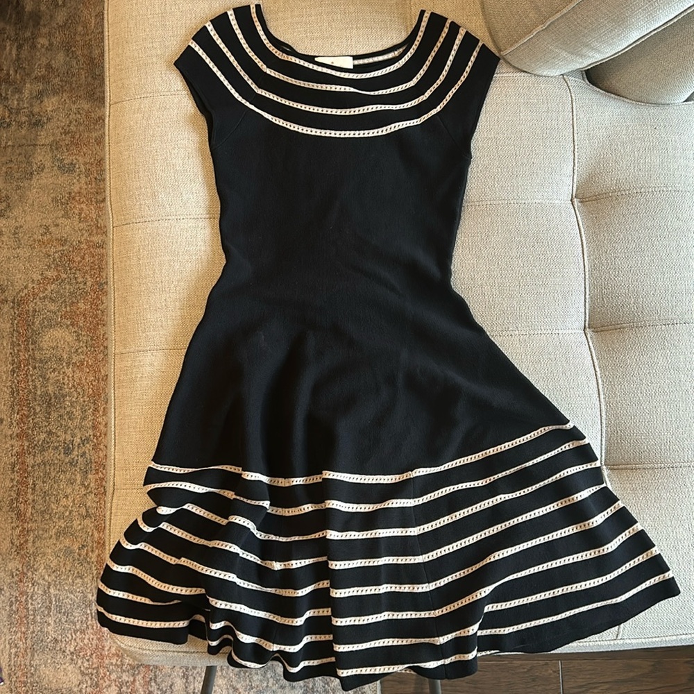 Kate Spade black dress with white detail